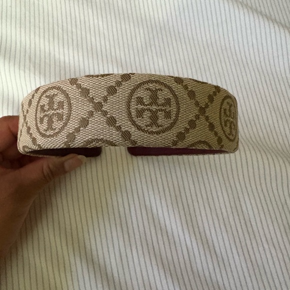 Tory Burch Tan Geometric Headband - Picture 1 of 4